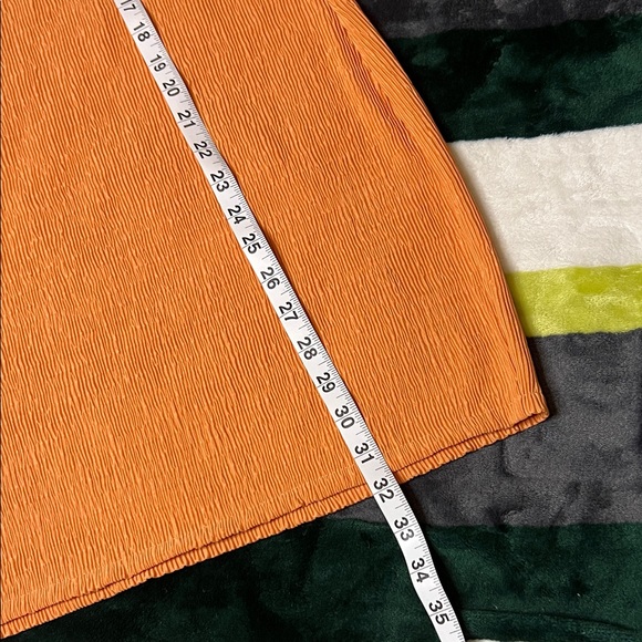 Vans Orange Textured Dress Size S - Picture 12 of 13